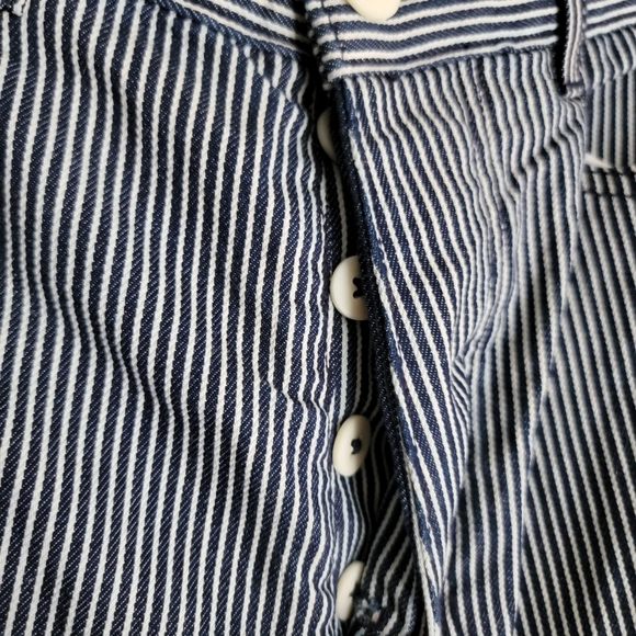Jesse Kamm Handy Pant in Navy/White Stripe size 4 NWT - Picture 8 of 13